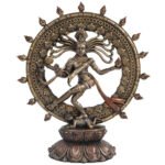 Hindu Shiva Nataraja Dancing Statue Bronze Idol