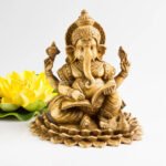 Exquisite Handmade Resin Ganesha Statue - Artisan-Crafted Hindu God Sculpture for Home Decor and Spiritual Ambiance