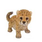 Dropshipping Cheetah Baby Cheetah Statue for Home Decor Garden Decor Outdoor Statue Realistic Lifelike Figurine Crafted Toys