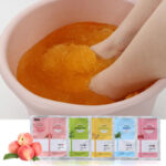 Korean Flower Water Salt Foot Bath Mask Jelly Spa Pedicure Keratin Logo Tipo Personalizado