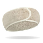 Womens Custom Logo Spa Facial Towel Headband Terry Cloth Stretch Towel Band Washable Makeup Headband for Bath Use