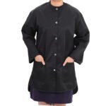 Black Smock Apron Massage Grooming Technician Hair Stylist Workwear Beauty Salon Hairdresser SPA Uniform Smock