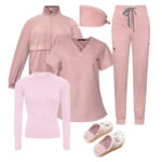 3-Piece Blouses and Shirts Scrub Set for Men Women Front Zipper Warm Jacket With Pockets Plus Size Pants OEM Nurse Uniform