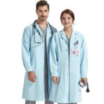 Professional New White Coat for Doctor and Nurse Pet Clinic Nursing Uniform Healthcare Services Suits Mens Durable Lab Coat