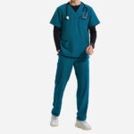 New Products Short Sleeve Anti Wrinkle Quick Dry Unisex Men Hospital Nurse Scrubs Uniform Sets for Men