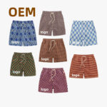 Custom Summer Beach Shorts Plus Size Swimming Board Short Geometric Polyester Swimwear Kids Swim Trunk Beach Pants for Men