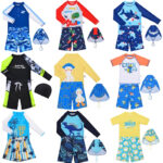 New Trending Western Design Popular Baby Beachwear Swimdress for Boy Innovative Kids Sportswear with Unique Prints Swimwear