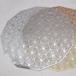 Wholesale High Quality PVC Leather Dining Table Placemats Elegant Hot Stamping Coasters for Home Christmas Wedding Occasions