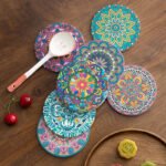 Customizable Ceramic Anti-Scalding Coaster UV Home Decor Ornaments for Kitchen Table ABSORBENT Mats & Pads Supplies
