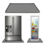Under Refrigerator Liner Under Sink Cabinet Mat Washable Waterproof Oilproof SIlicone Refrigerator Mats for Home Kitchen