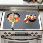 Wholesale New Heat-resistant Non-slip Silicone Electric Stove Cooktop Protection Mat Pads Kitchen Countertop Mat for Furnace