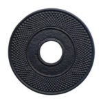Round Cast Iron Trivet Stand Pad Mat with Rubber Feet for Teapot and Hot Cooking Pot