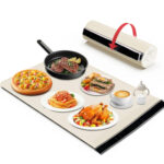 Food Warmer Mat Fast Heating Folding Hot Plate Placemat Electric Food Warming Tray Silicone Mat for Home Table Use