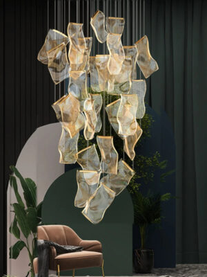 Large Chandeliers Postmodern Luxury Villas Living Room Lights Creative Lighting Fixtures  Stairs Artistic Lighting Decoration