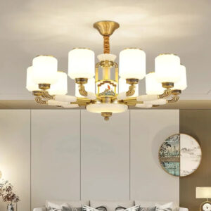 DORIAN Contemporary Luxury Brass Pendent Lamp  Chinese style Living Room Dining Room Bedroom Villa Hotel Sample Room Chandelier